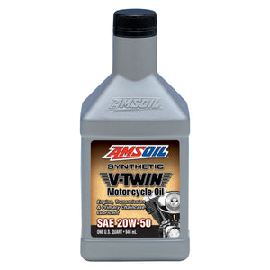 MCVQT-EA | Amsoil | 20W-50 Synthetic V-Twin Motorcycle Oil