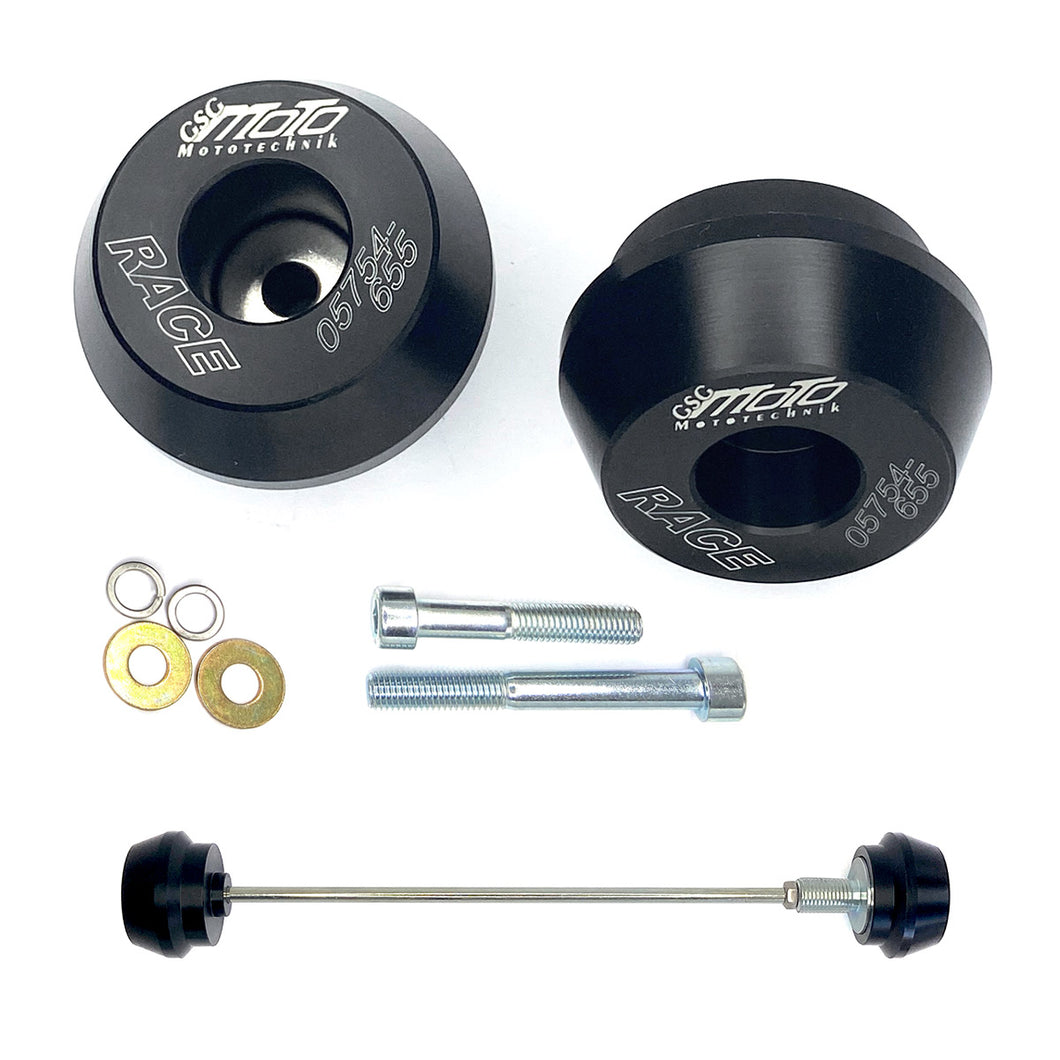 HSKP-7-389-H72 | GSG-MOTOTECHNIK | Pad set rear wheel with groove for jack stands  | Honda CRF1100L Africa Twin 2019-2021