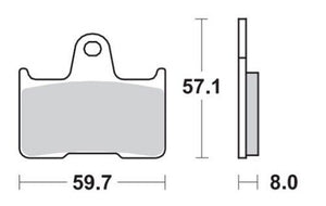 Braking 974CM88 ; Braking Pad Set Sinter-Metal